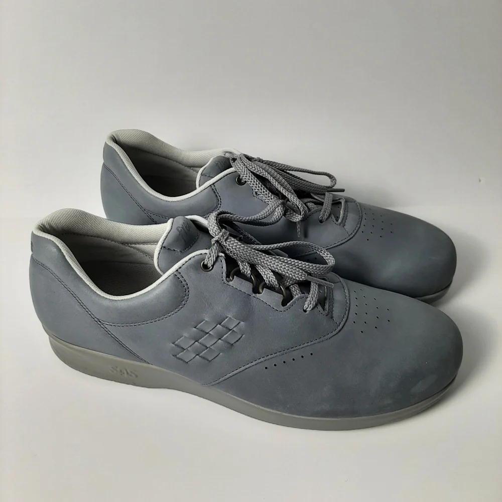 SAS Women's Free Time Walking Shoes Grey Size 10.5N
